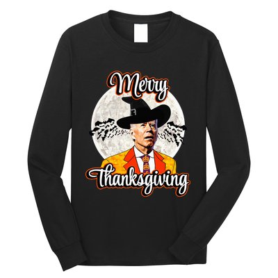 Joe Biden Halloween Costume Confused For Thanksgiving Long Sleeve Shirt