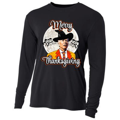 Joe Biden Halloween Costume Confused For Thanksgiving Cooling Performance Long Sleeve Crew