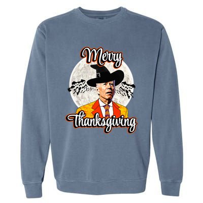 Joe Biden Halloween Costume Confused For Thanksgiving Garment-Dyed Sweatshirt