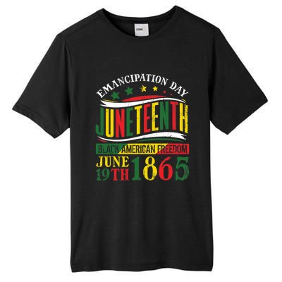 Juneteenth Black History Celebrating Black Freedom 1865 Tall Fusion ChromaSoft Performance T-Shirt