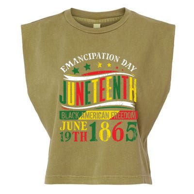 Juneteenth Black History Celebrating Black Freedom 1865 Garment-Dyed Women's Muscle Tee