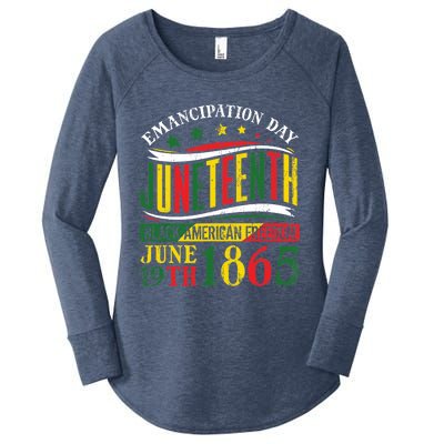 Juneteenth Black History Celebrating Black Freedom 1865 Women's Perfect Tri Tunic Long Sleeve Shirt