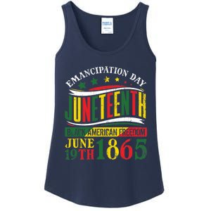 Juneteenth Black History Celebrating Black Freedom 1865 Ladies Essential Tank