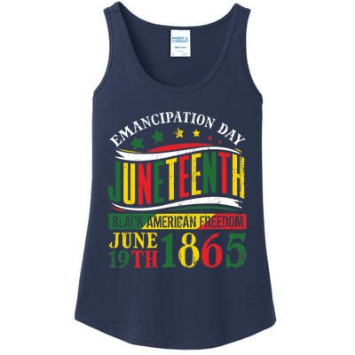 Juneteenth Black History Celebrating Black Freedom 1865 Ladies Essential Tank