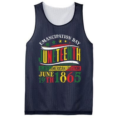 Juneteenth Black History Celebrating Black Freedom 1865 Mesh Reversible Basketball Jersey Tank