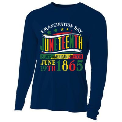 Juneteenth Black History Celebrating Black Freedom 1865 Cooling Performance Long Sleeve Crew