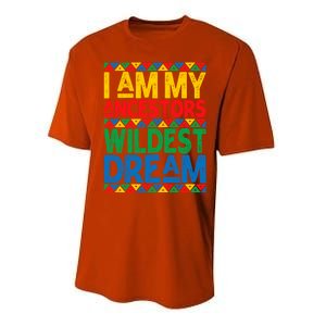 Juneteenth Black History I Am My Ancestors Wildest Blm Dream Cute Gift Performance Sprint T-Shirt