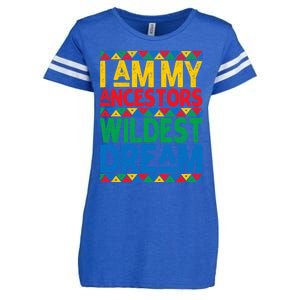 Juneteenth Black History I Am My Ancestors Wildest Blm Dream Cute Gift Enza Ladies Jersey Football T-Shirt