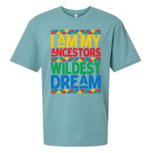 Juneteenth Black History I Am My Ancestors Wildest Blm Dream Cute Gift Sueded Cloud Jersey T-Shirt