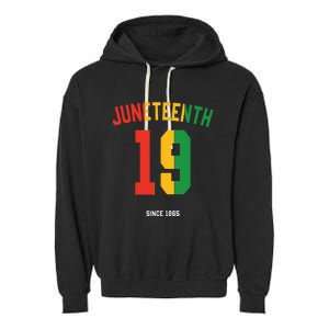 juneteenth black history month Garment-Dyed Fleece Hoodie