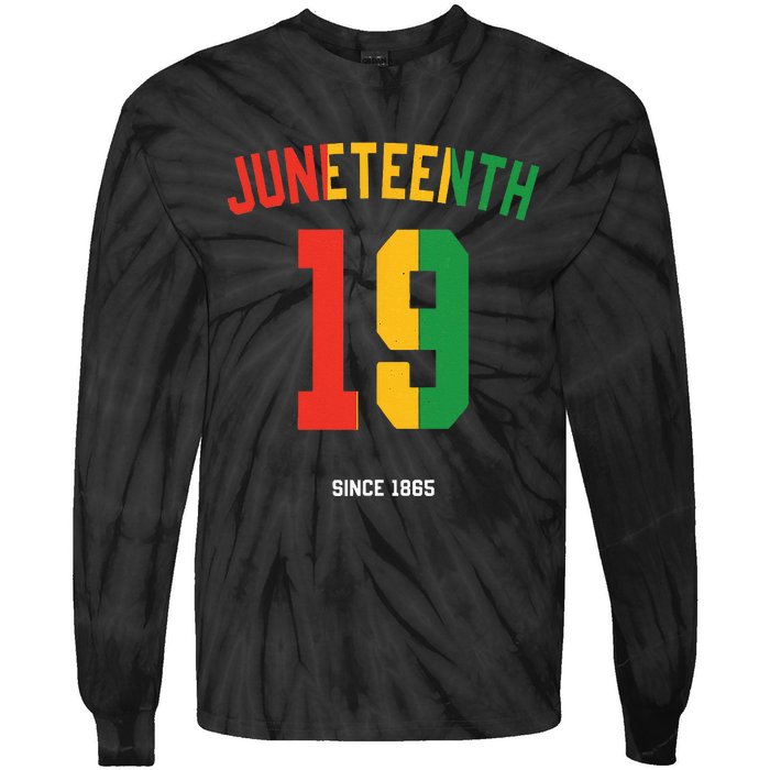 juneteenth black history month Tie-Dye Long Sleeve Shirt