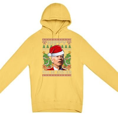 Joe Biden Happy 4th Easter Ugly Christmas Sweater Premium Pullover Hoodie