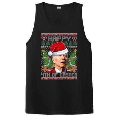 Joe Biden Happy 4th Easter Ugly Christmas Sweater PosiCharge Competitor Tank