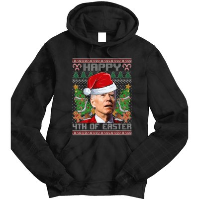 Joe Biden Happy 4th Easter Ugly Christmas Sweater Tie Dye Hoodie