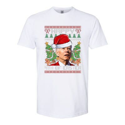 Joe Biden Happy 4th Easter Ugly Christmas Sweater Softstyle® CVC T-Shirt