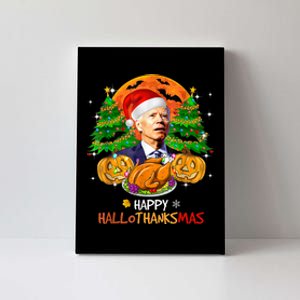 Joe Biden Happy HalloThanksMas Thanksgiving Halloween Canvas