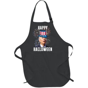 Joe Biden Happy Halloween Confused 4th Of July Funny Full-Length Apron With Pockets