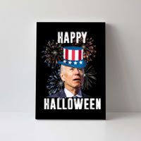 Joe Biden Happy Halloween Confused 4th Of July Funny Canvas