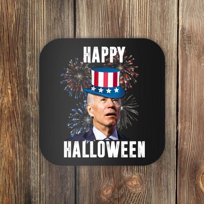 Joe Biden Happy Halloween Confused 4th Of July Funny Coaster