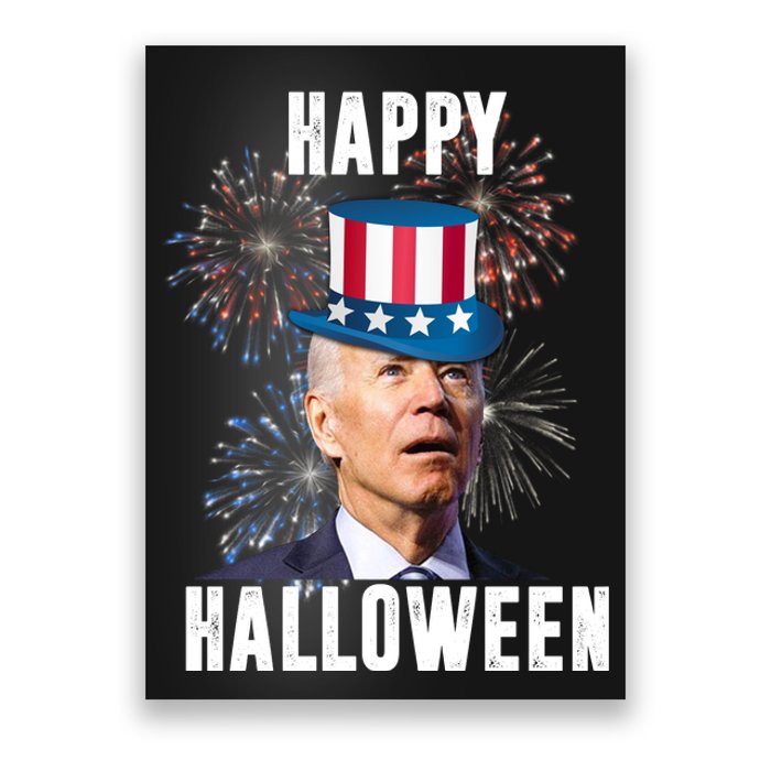 Joe Biden Happy Halloween Confused 4th Of July Funny Poster