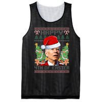 Joe Biden Happy 4th Easter Ugly Christmas Sweater Mesh Reversible Basketball Jersey Tank