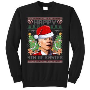 Joe Biden Happy 4th Easter Ugly Christmas Sweater Tall Sweatshirt