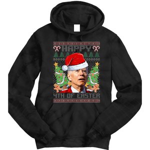 Joe Biden Happy 4th Easter Ugly Christmas Sweater Tie Dye Hoodie