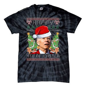 Joe Biden Happy 4th Easter Ugly Christmas Sweater Tie-Dye T-Shirt