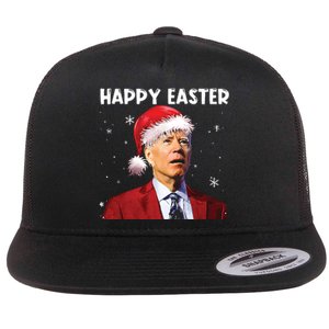 Joe Biden Happy Easter Funny Christmas Flat Bill Trucker Hat