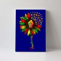 Juneteenth Black History African American Freedom Sunflower Gift Canvas