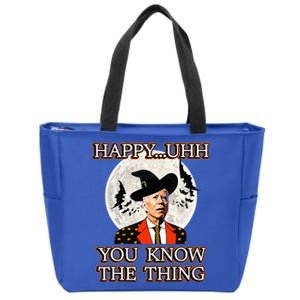 Joe Biden Halloween Confused Anti Biden Costume Zip Tote Bag