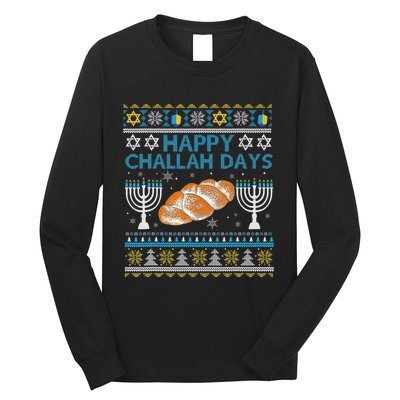  Jewish Bread Happy Challah Days Hanukkah Chanukah Long Sleeve Shirt