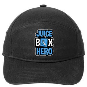 Juice Box Hero Diabetes Blue Ribbon Diabetic Ketoacidosis DM 7-Panel Snapback Hat