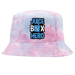 Juice Box Hero Diabetes Blue Ribbon Diabetic Ketoacidosis DM Tie-Dyed Bucket Hat