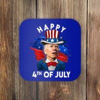 Joe Biden Happy Fourth Of July Gift Usa Flag Memorial Day Cool Gift Coaster