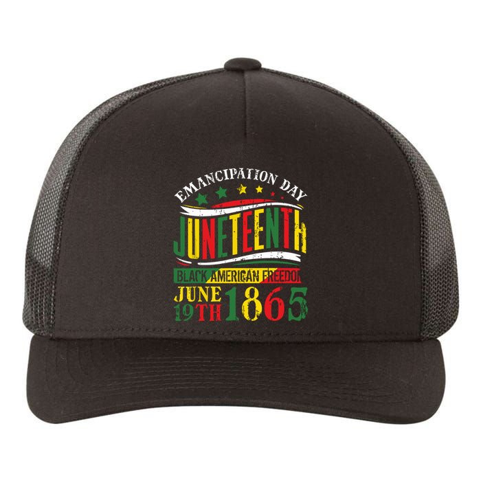 Juneteenth Black History Celebrating Black Freedom 1865 Yupoong Adult 5-Panel Trucker Hat