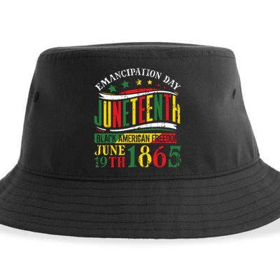 Juneteenth Black History Celebrating Black Freedom 1865 Sustainable Bucket Hat