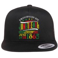 Juneteenth Black History Celebrating Black Freedom 1865 Flat Bill Trucker Hat