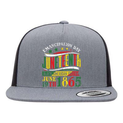 Juneteenth Black History Celebrating Black Freedom 1865 Flat Bill Trucker Hat