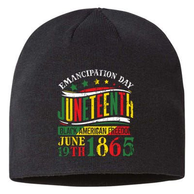 Juneteenth Black History Celebrating Black Freedom 1865 Sustainable Beanie