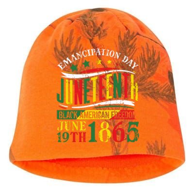 Juneteenth Black History Celebrating Black Freedom 1865 Kati - Camo Knit Beanie