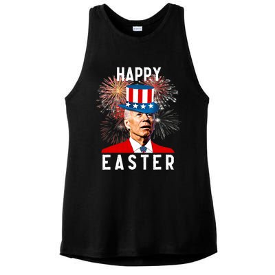 Joe Biden Happy Easter For Funny 4th Of July Ladies PosiCharge Tri-Blend Wicking Tank