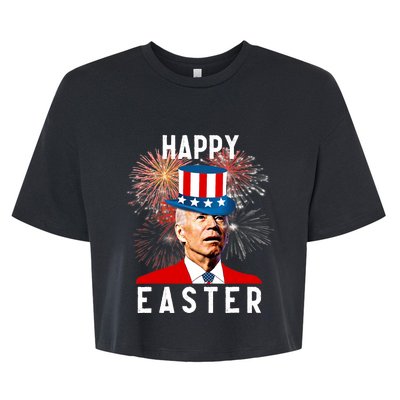 Joe Biden Happy Easter For Funny 4th Of July Bella+Canvas Jersey Crop Tee