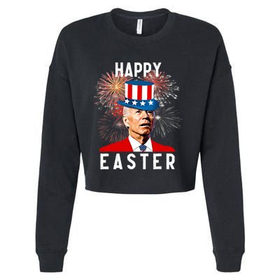 Joe Biden Happy Easter For Funny 4th Of July Cropped Pullover Crew