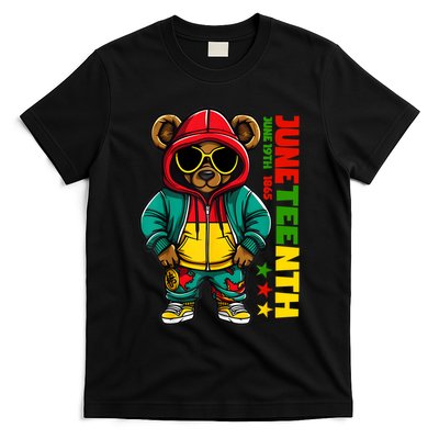 Juneteenth Black Hip Hop Teddy Bear African American T-Shirt