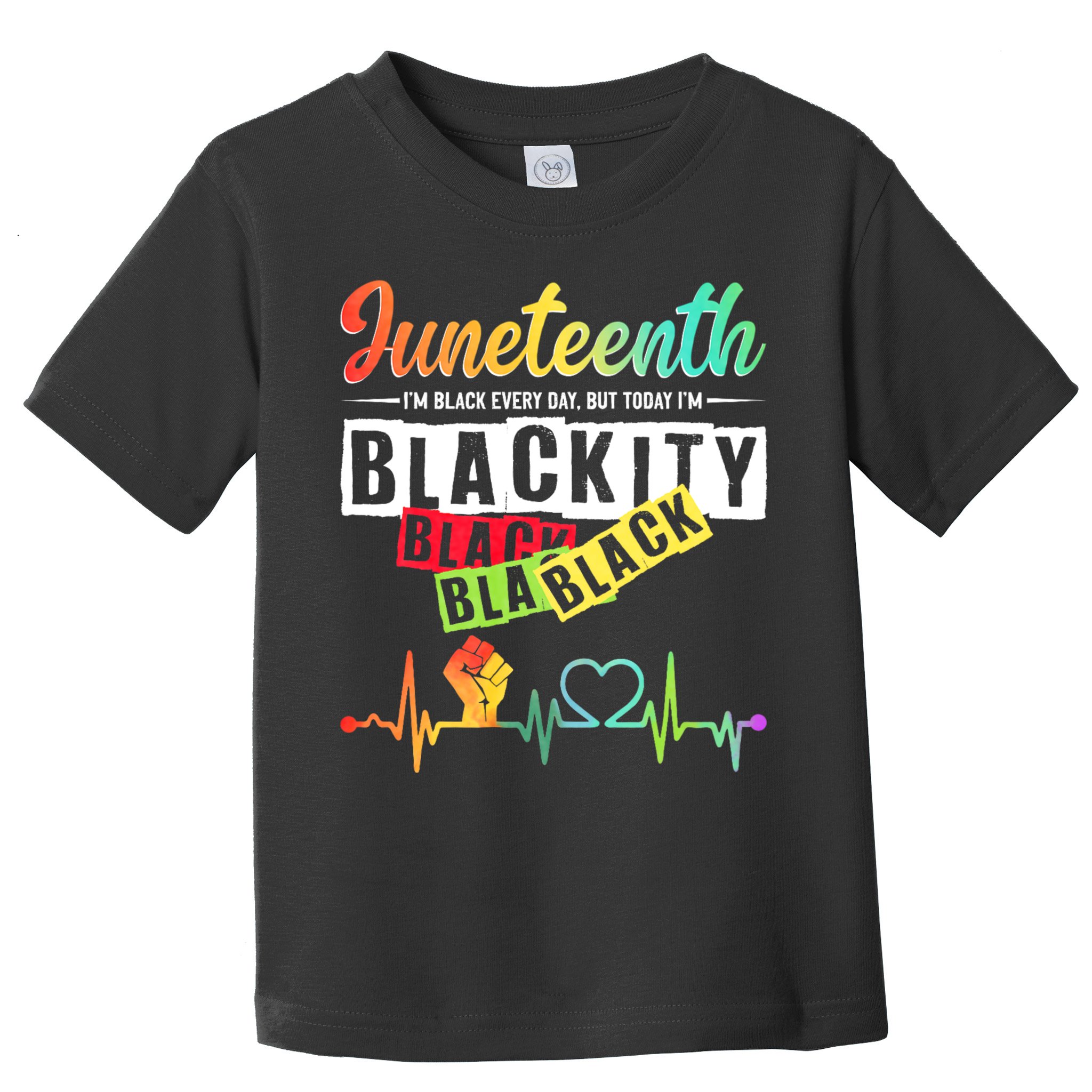 Juneteenth Blackity Heartbeat Black History African America Toddler T-Shirt