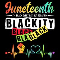 Juneteenth Blackity Heartbeat Black History African America Toddler T-Shirt