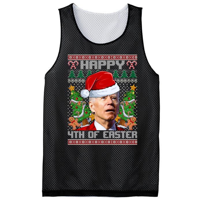 Joe Biden Happy 4th Easter Ugly Christmas Sweater For Women Mesh Reversible Basketball Jersey Tank