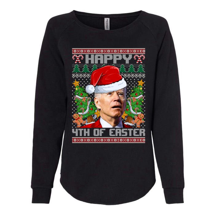 Joe Biden Happy 4th Easter Ugly Christmas Sweater For Women Womens California Wash Sweatshirt