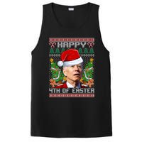 Joe Biden Happy 4th Easter Ugly Christmas Sweater For Women PosiCharge Competitor Tank